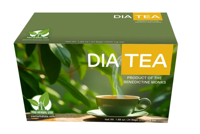 Dia Tea - Specially crafted to help support healthy blood sugar levels and overall vitality.